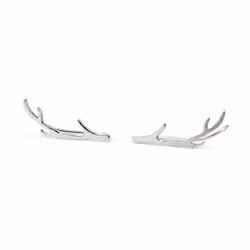 Antler Climber – Earrings Recycled Sterling Silver