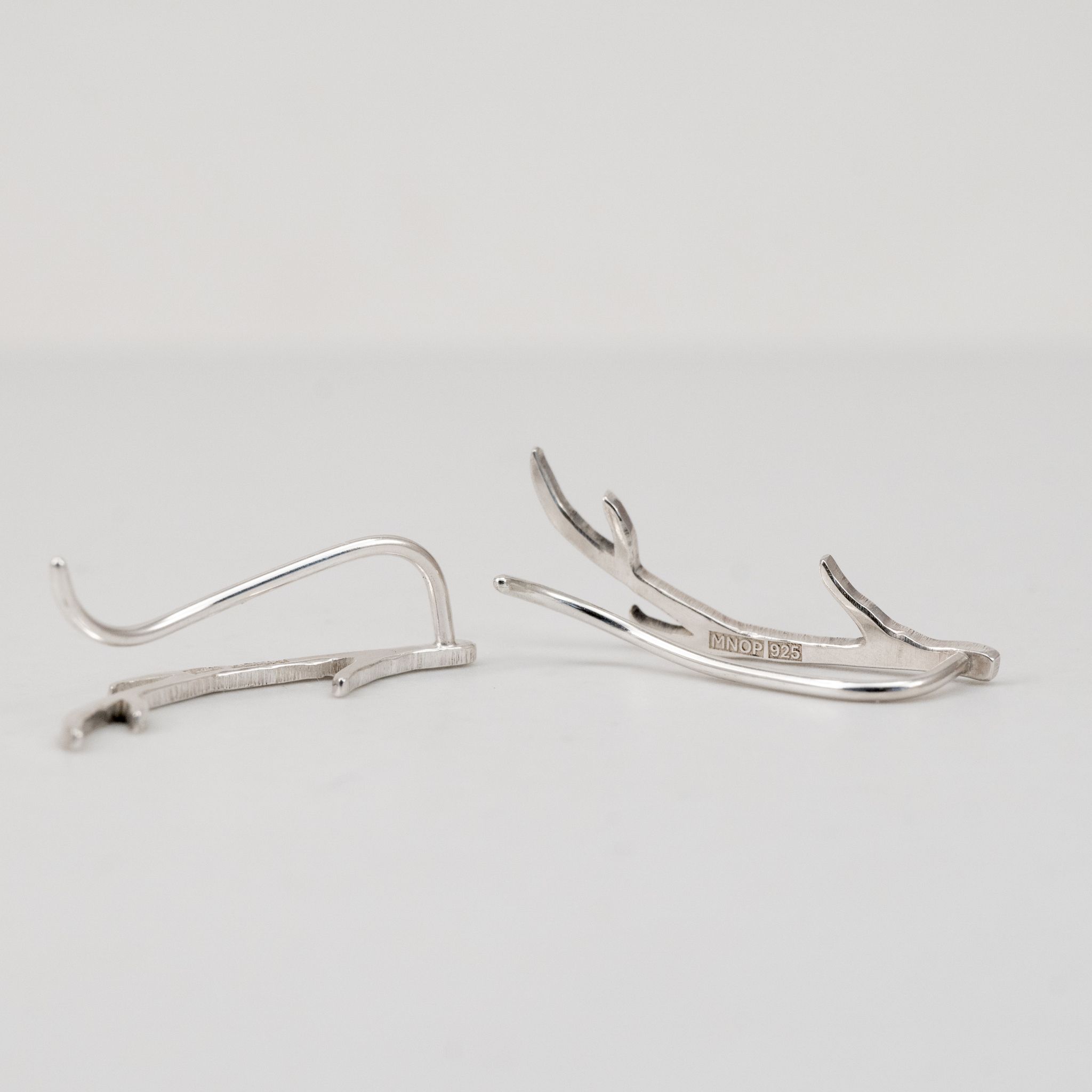 Antler Climber – Oorbellen Gerecycled Sterling Zilver