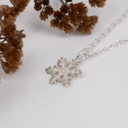 Sneeuwvlok - Ketting Gerecycled Sterling Zilver