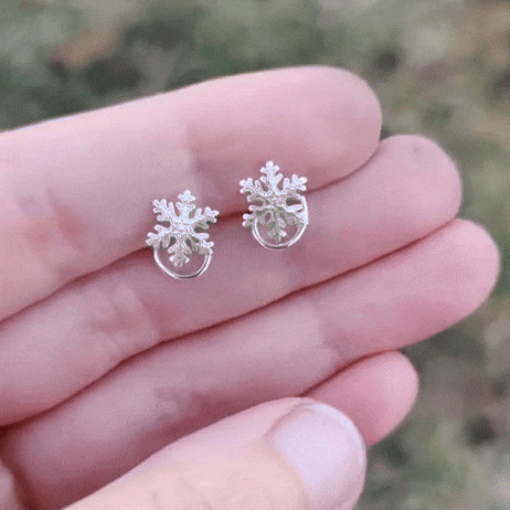 Snowflake Comfort - Oorbellen Gerecycled Sterling Zilver