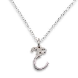 Cursive - Pendant Recycled Sterling Silver