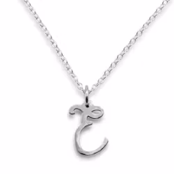 Cursive - Pendant Recycled Sterling Silver