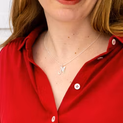 Cursive - Pendant Recycled Sterling Silver