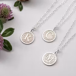 Lettermunt - Hanger Gerecycled Zilver