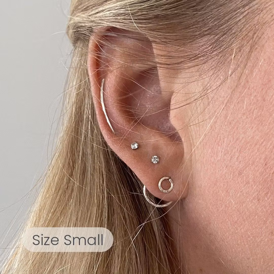 Customer photo: Ear Jacket Circle, size Small