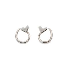 Micro Hearts - Comfort Earrings in Recycled Silver