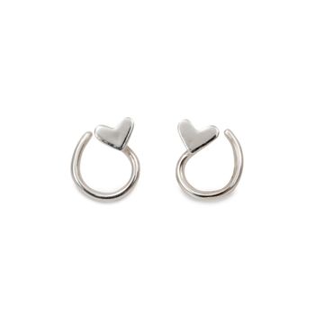 Micro Hearts - Comfort Earrings in Recycled Silver