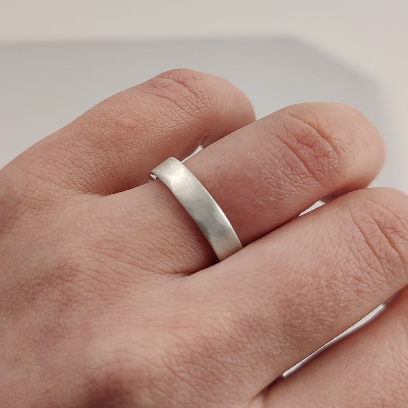 Ring Matte 4.5 mm Recycled Silver
