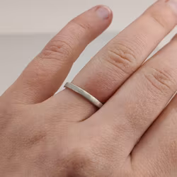 Ring Matte 2.5 mm Recycled Sterling Silver