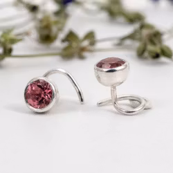 Toermalijn Comfort Oorbellen Gerecycled Zilver