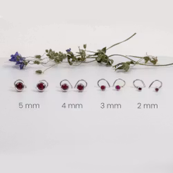 Saffier Labgrown Comfort Oorbellen Gerecycled Zilver