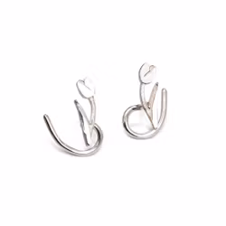 Tulip Comfort - Earrings in Recycled Sterling Silver
