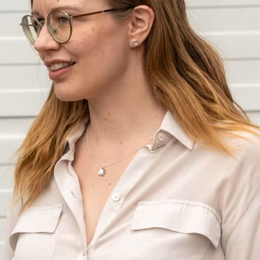 Clover Set - Earrings and Necklace in Recycled Silver
