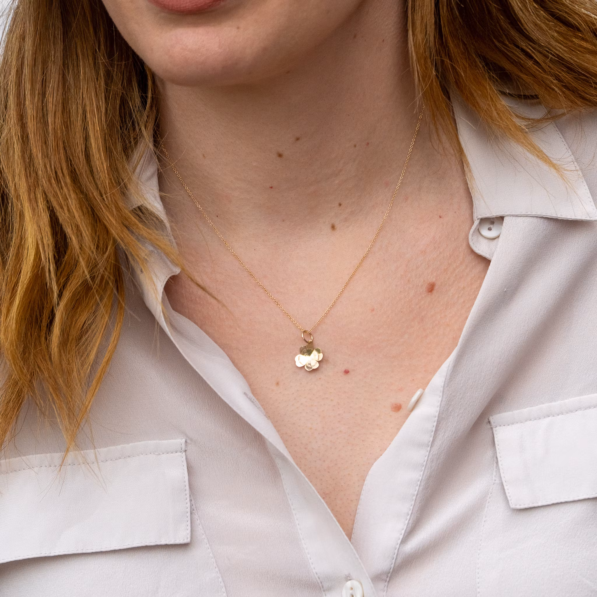 18K Four-Leaf Clover - Pendant Recycled Gold