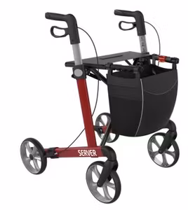Rollator Server med tunna hjul