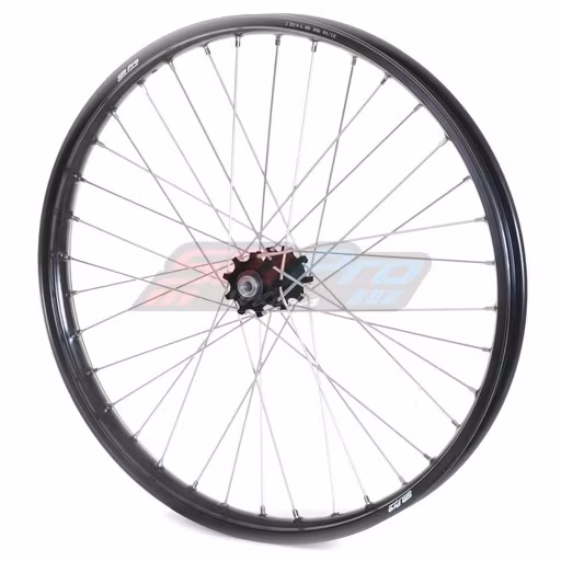 SM Pro Framhjul 190cc 19x1,40 Rött nav svart fälg