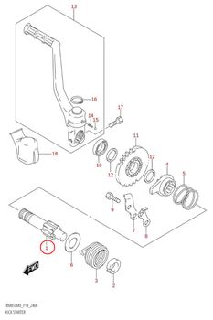 1: Suzuki RM85 kickaxel
