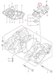 17: Suzuki RM85 insugsgummi