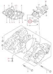 13: Suzuki RM85 hållare reedventil