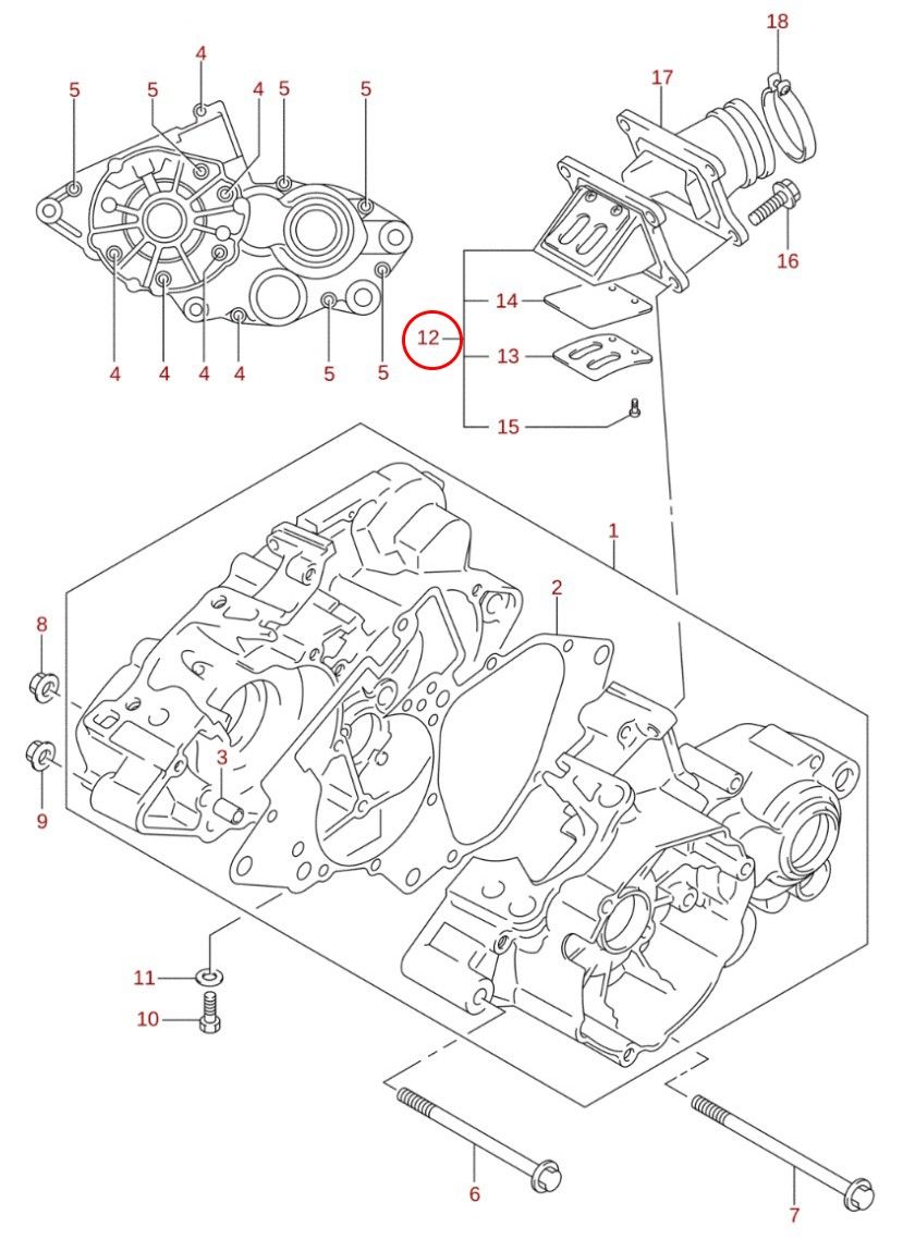 Reedventil Suzuki RM85
