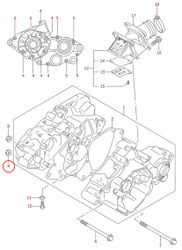 9: Suzuki RM85  mutter vevhus