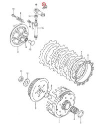 20: Suzuki RM85 bult kopplingsarm