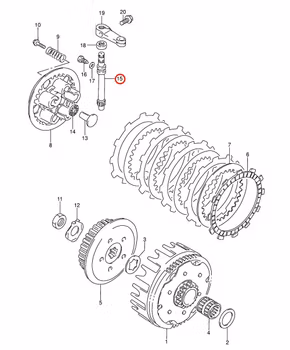 15: Suzuki RM85  pinion