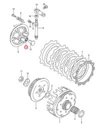 14: Suzuki RM85 lager tryckplatta
