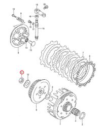 11: Suzuki RM85 mutter koppling