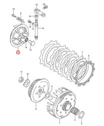 8: Suzuki RM85 RM80 tryckplatta