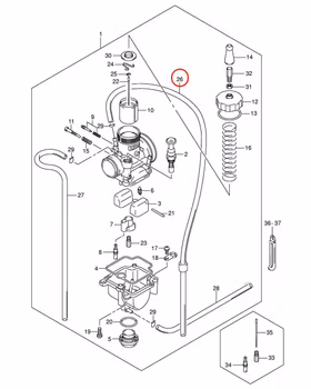 26: Suzuki RM85 kit skvallerslang