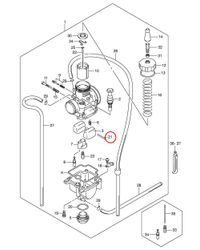 21: Suzuki RM85  flottöraxel