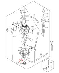 20: Suzuki RM85 o-ring bottenplugg
