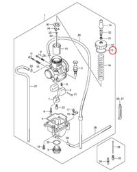 13: Suzuki RM85 packning trottellock