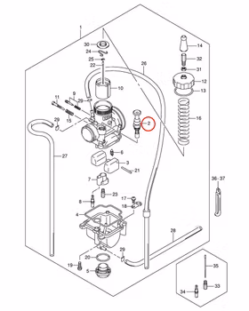 2: Suzuki RM85 choke