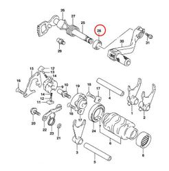 28: Suzuki RM85 packbox växeltrumma