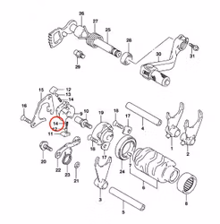 14: Suzuki RM85 fjäder