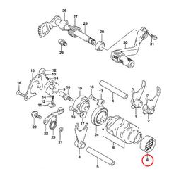 8: Suzuki RM85 nållager växeltrumma