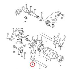 3: Suzuki RM85 växelgaffel 3