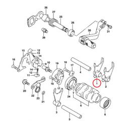 1: Suzuki RM85 växelgaffel 1