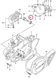 21: Suzuki RM85 tätning vattenpump
