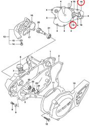 19: Suzuki RM85 bult vattenpump