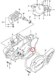 11: Suzuki RM85 packning tändningskåpa