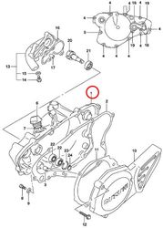 1: Suzuki RM85 kopplingskåpa