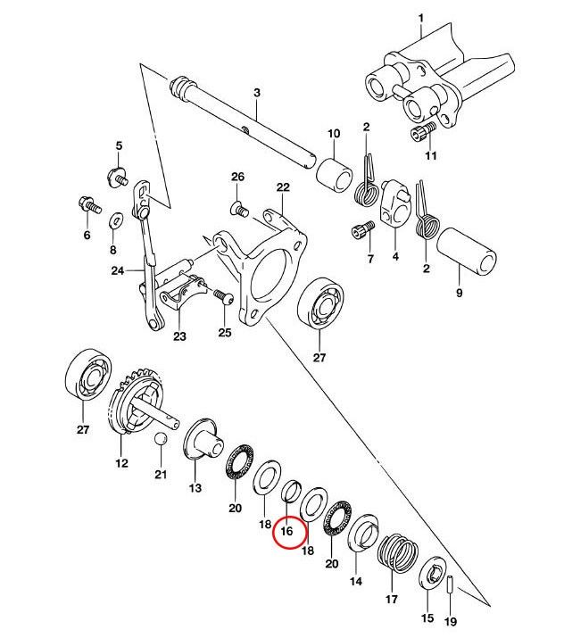 16: Suzuki RM85 spacer governor