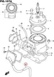22: Suzuki RM85 ventilationslang reedventil