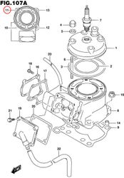 11: Suzuki RM85 pinnbult cylinder