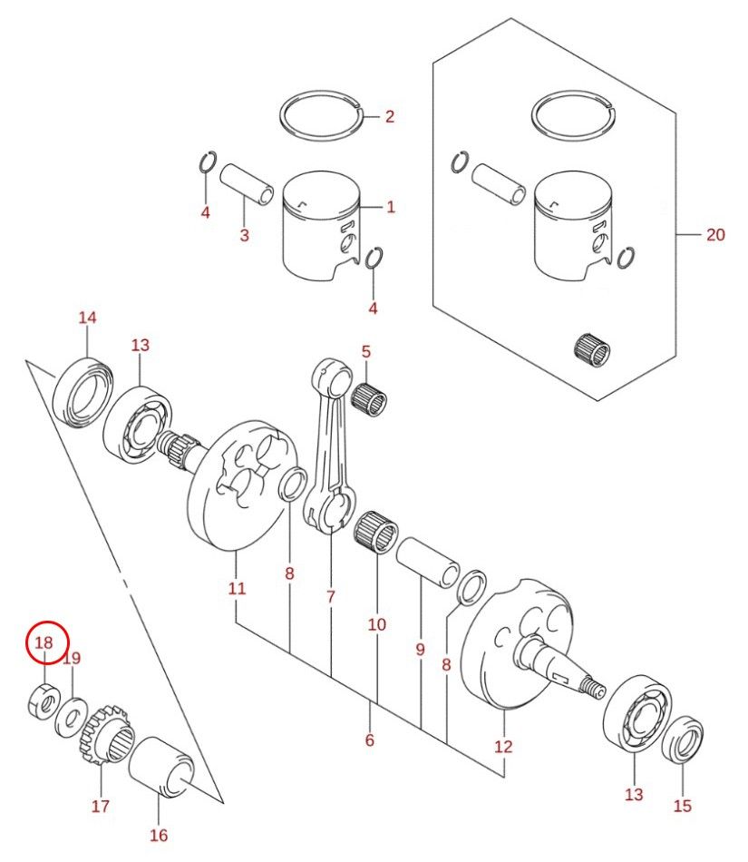 19: Suzuki bricka