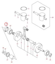 14: Suzuki RM85 packbox vevhus höger