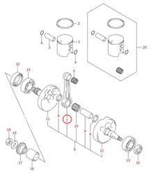7: Suzuki RM85 vevstake